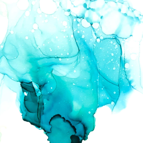 Mermaid Alcohol Ink Colour Swatch