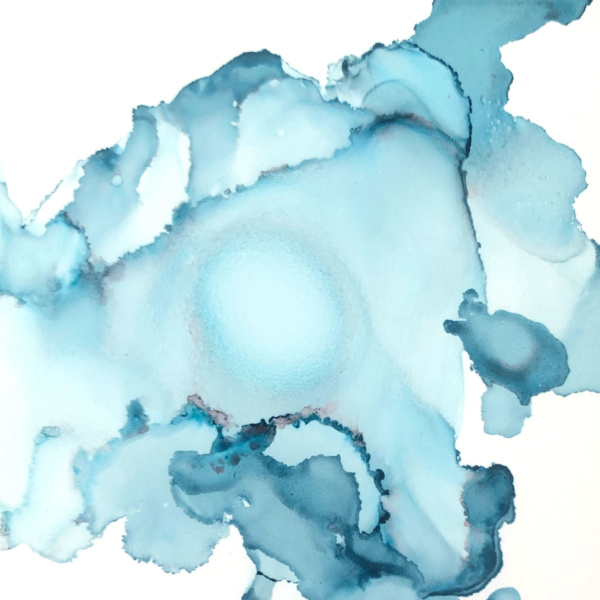 Tim Holtz Ranger Alcohol Ink Swatch Cloudy Blue